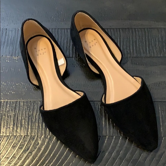a new day Shoes - NWOT Women’s black suede size 9 flats.